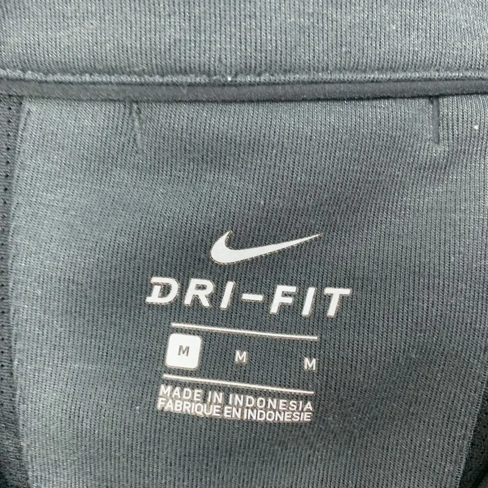 Nike Travel Jacket Mens M Medium Grey Perforated Dri Fit Lightweight Full Zip